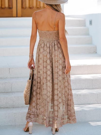 ABITO LUNGO IN PIZZO | BOHO CHIC