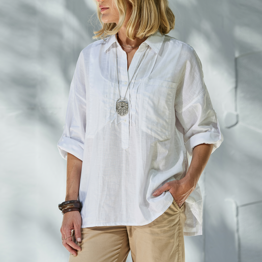 SERENITY | Camicia Lino Oversize